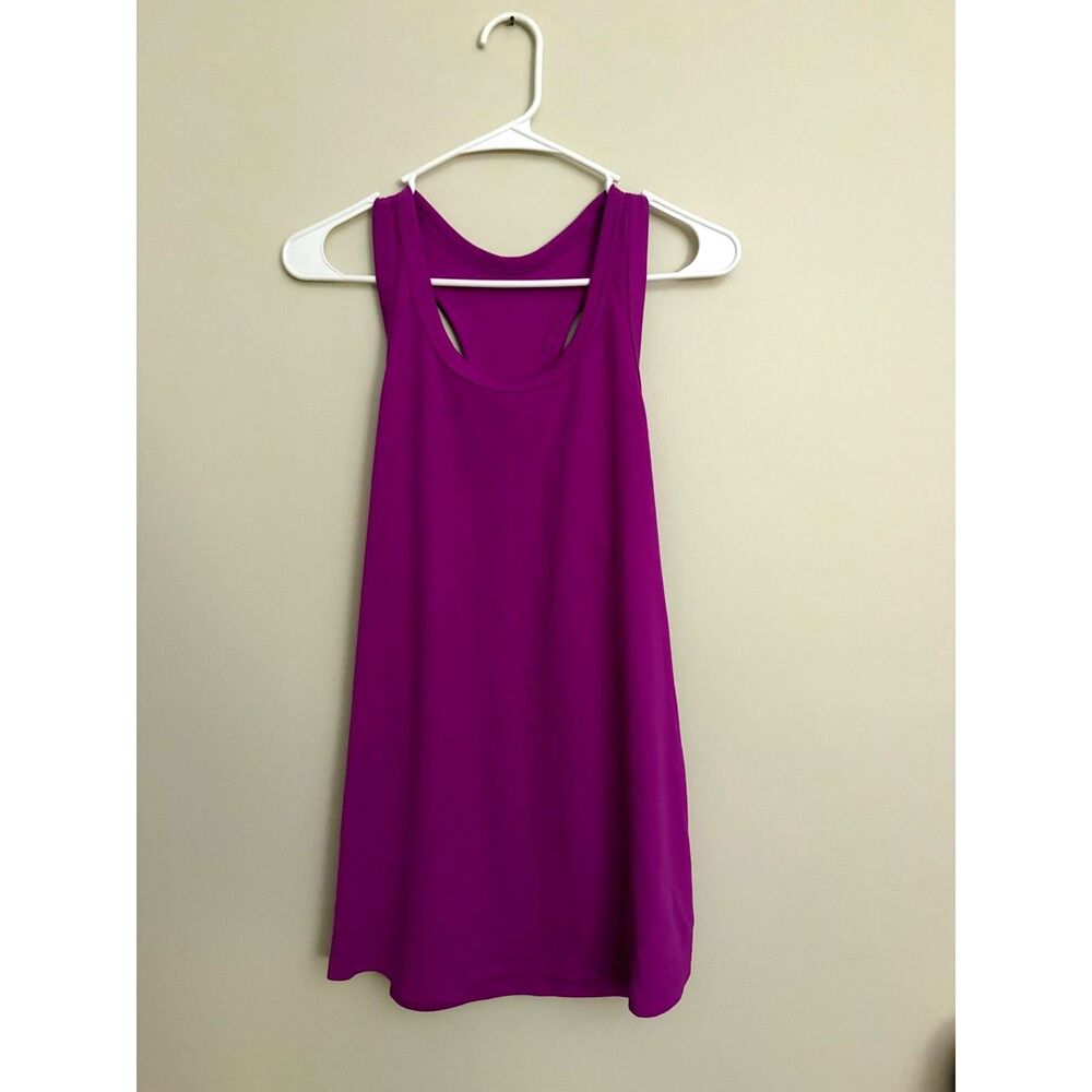 Nike Dri-Fit Womens Medium Purple Racerback Athletic Tank Top Tight Fit